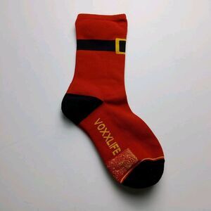 Voxx Life Stasis Neuro Socks Wellness Crew Santa Holiday Sz M (Wo 7.5-11, M 6-9)